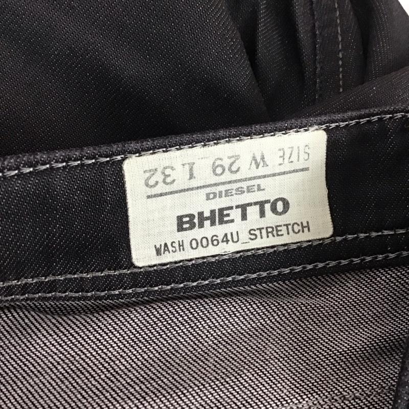 ディーゼル DIESEL パンツ デニム、ジーンズ デニムパンツ スリムパンツ ジーンズ カジュアルパンツ ストレッチパンツ 29インチ 無地 黒 / ブラック /  メンズ USED 古着 中古 10110218
