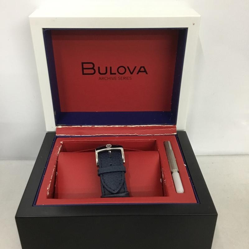 ブローバ BULOVA 腕時計 アナログ（クォーツ式） 96K101 クロノグラフC 箱有 ロゴ、文字 銀 / シルバー /  メンズ USED 古着 中古 10133892