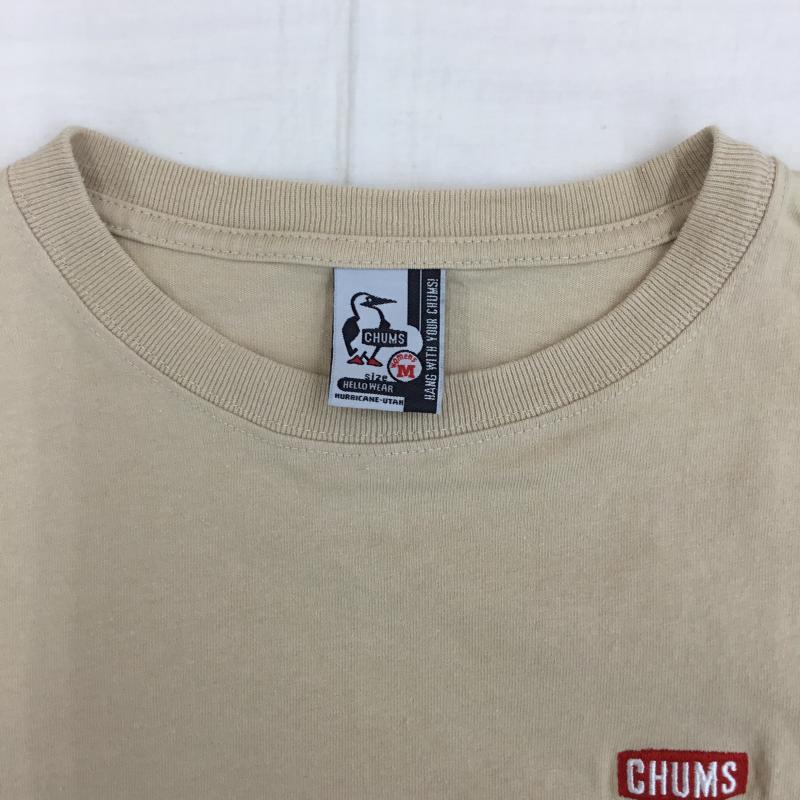チャムス CHUMS Tシャツ 半袖 CH11-1012 M プリント ベージュ / ベージュ /  レディース USED 古着 中古 10141335