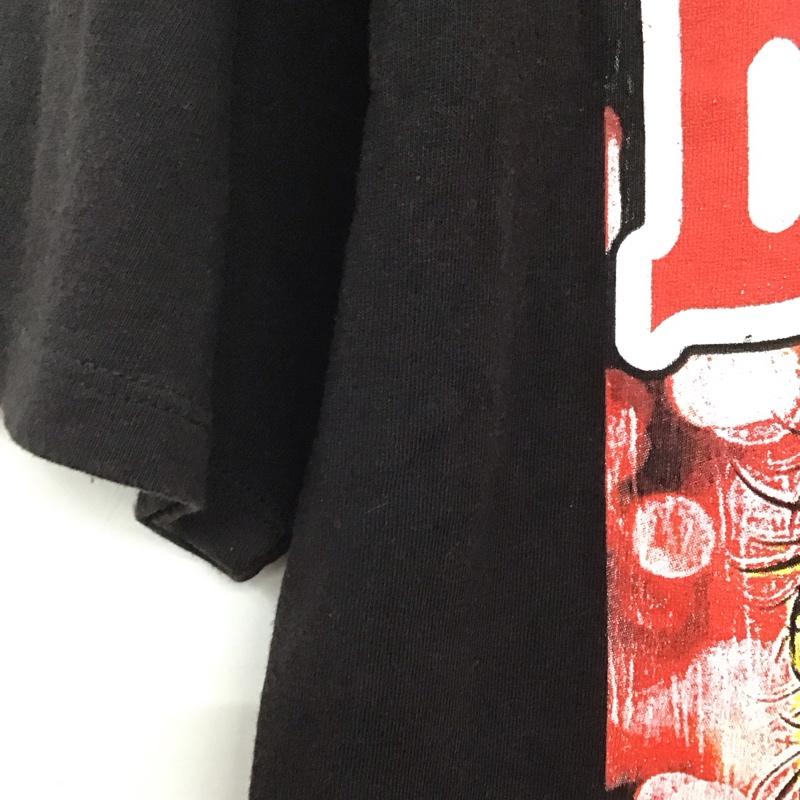 古着 USED Tシャツ 半袖 半袖カットソー プリントTシャツ クルーネックカットソー 古着 L プリント 黒 / ブラック /  メンズ USED 古着 中古 10138893