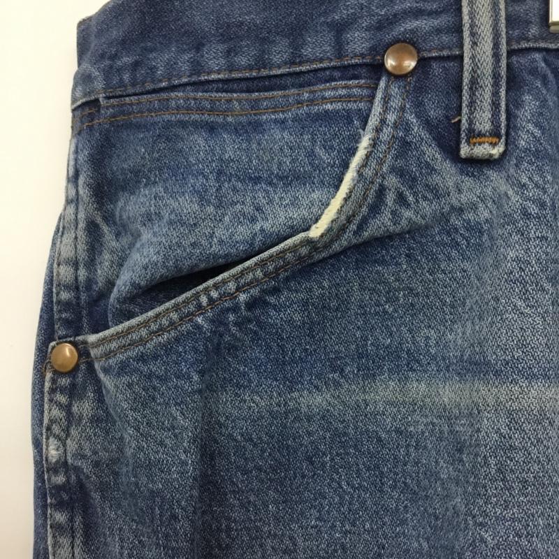 ラングラー Wrangler パンツ デニム、ジーンズ デニムパンツ ストレートパンツ ワイドパンツ カジュアルパンツ 46インチ 無地 インディゴ / インディゴ /  メンズ USED 古着 中古 10120851
