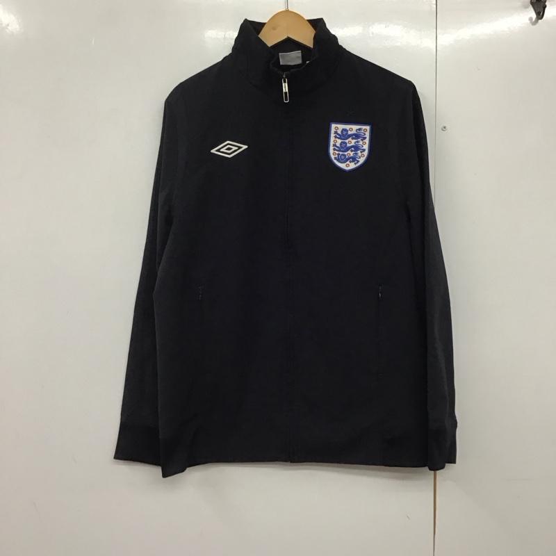アンブロ UMBRO ジャケット、上着 ジャンパー、ブルゾン ジップアップジャケット ジャージ アウター M ロゴ、文字 紺 / ネイビー /  メンズ USED 古着 中古 10141245