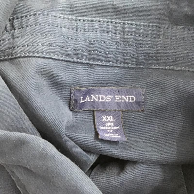 ランズエンド LANDS END ジャケット、上着 ジャケット、ブレザー XXL 無地 紺 / ネイビー /  メンズ USED 古着 中古 10105980