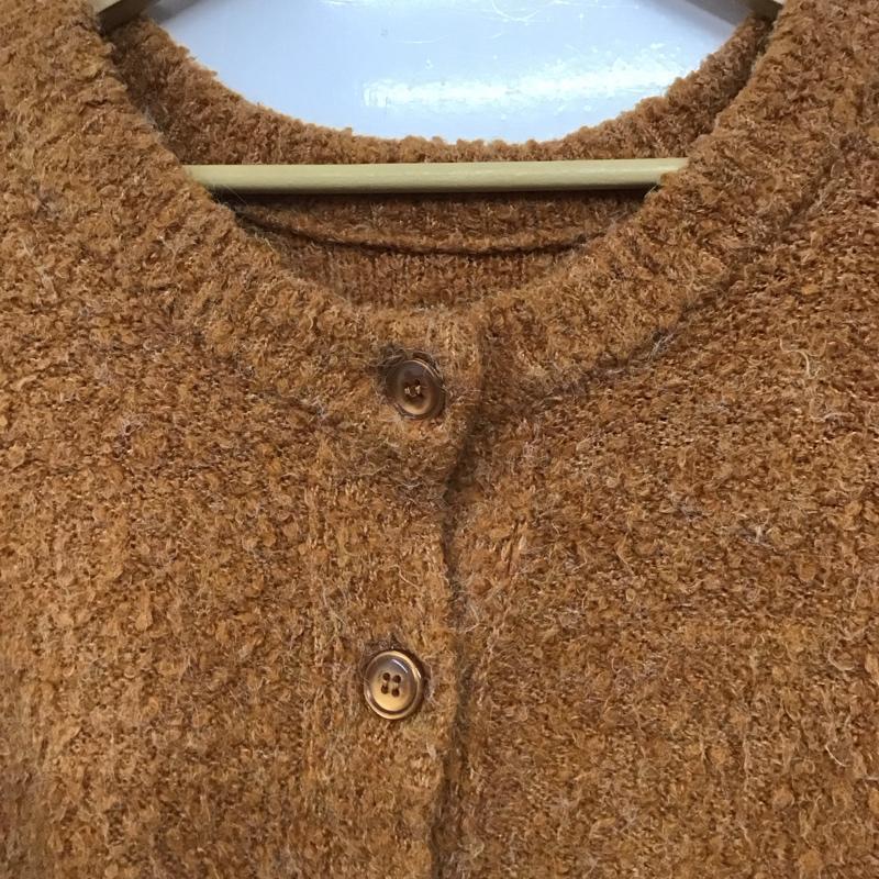 フリークスストア FREAK S STORE カーディガン 長袖 長袖カーディガン 前ボタン ニットカーディガン FREE 無地 橙 / オレンジ /  レディース USED 古着 中古 10145460