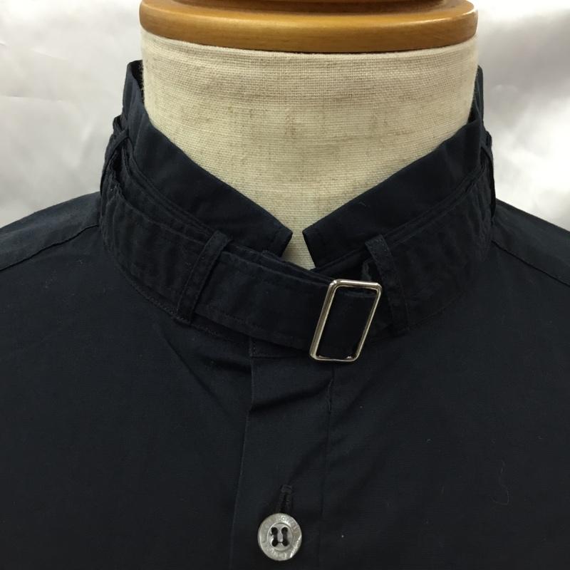 ニールバレット NEIL BARRETT シャツ、ブラウス 長袖 長袖シャツ スタンドカラーシャツ カジュアルシャツ XS 無地 紺 / ネイビー /  メンズ USED 古着 中古 10105806