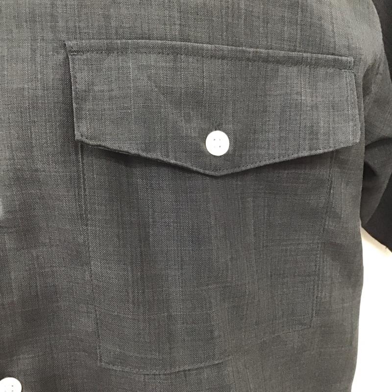 レイジブルー RAGEBLUE シャツ、ブラウス 半袖 RB020516AD オーバーサイズ スタンドカラー L 無地 黒 / ブラック /  メンズ USED 古着 中古 10116792