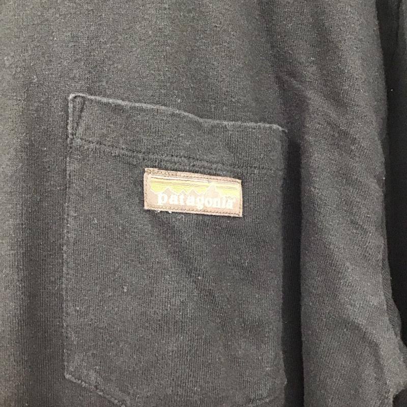 パタゴニア patagonia カットソー 長袖 長袖 L ロゴ、文字 ダークグレー / ダークグレー /  メンズ USED 古着 中古 10151161