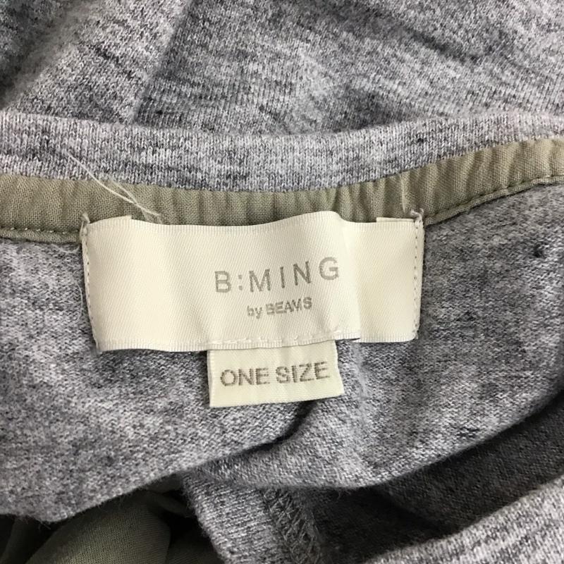 ビーミング バイ ビームス B:MING by BEAMS ワンピース ロングスカート 93-26-0330-213 トンプキン ショートスリーブ ワンピース19SS 無地 灰 / グレー / X カーキ / カーキ /  レディース USED 古着 中古 10115313
