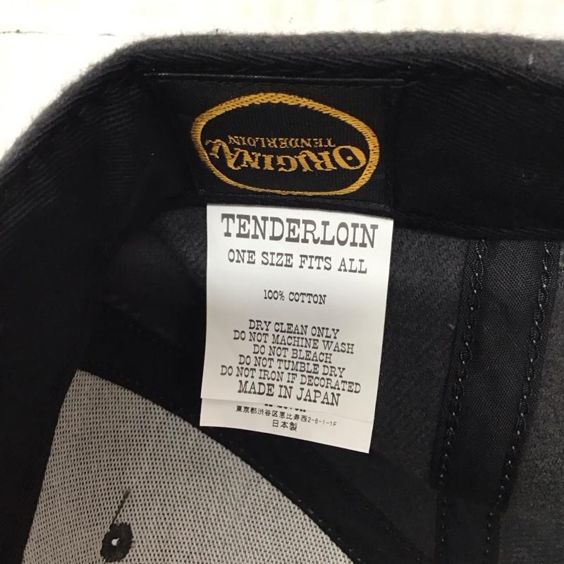 テンダーロイン TENDERLOIN 帽子 キャップ コットン ロゴ、文字 灰 / グレー /  メンズ USED 古着 中古 10115681