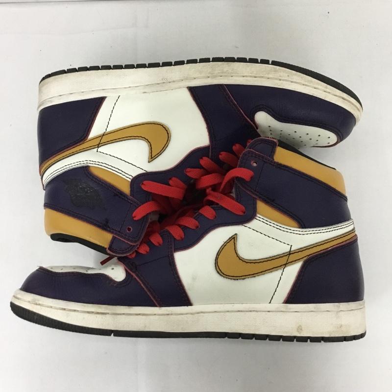 ナイキ NIKE スニーカー スニーカー CD6578-507 AIR JORDAN 1 RETRO HIGH OG DEFIANT 26.5cm 箱有 26.5cm ロゴ、文字 紫 / パープル / X 白 / ホワイト / X キャメル / キャメル /  メンズ USED 古着 中古 10128967