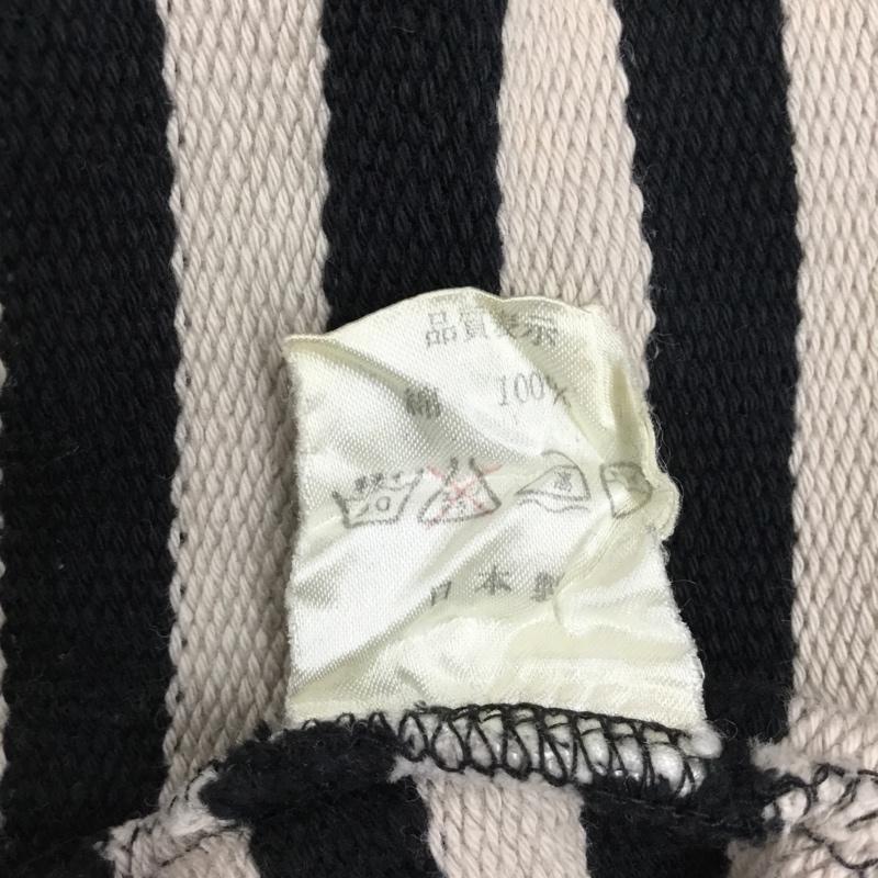 アベイシングエイプ A BATHING APE カットソー 長袖 長袖カットソー クルーネックカットソー ロングスリーブカットソー プリントTシャツ M ボーダー柄 黒 / ブラック / X ベージュ / ベージュ /  メンズ USED 古着 中古 10114788