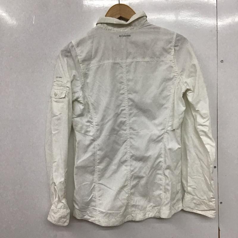 コロンビア Columbia シャツ、ブラウス 長袖 長袖シャツ 無地シャツ カラーシャツ M 無地 アイボリー / アイボリー /  レディース USED 古着 中古 10149571