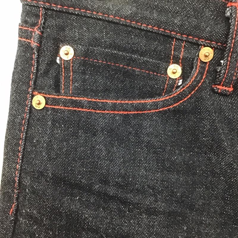 フラットヘッド The Flat Head パンツ デニム、ジーンズ デニムパンツ ストレートパンツ スリムパンツ カジュアルパンツ 32インチ 無地 黒 / ブラック /  メンズ USED 古着 中古 10107764