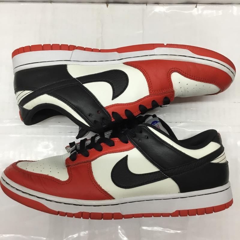 ナイキ NIKE スニーカー スニーカー DD3363-100 DUNK LOW RETRO EMB NBA 75th 29cm 29.0cm ロゴ、文字 白 / ホワイト / X 黒 / ブラック / X 赤 / レッド /  メンズ USED 古着 中古 10112497
