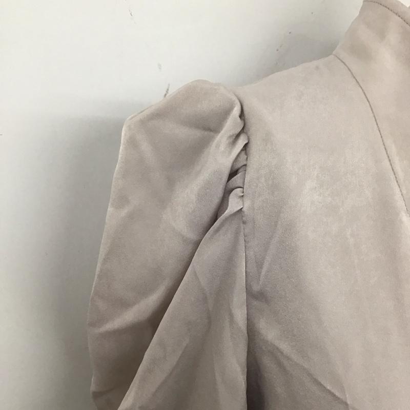 スナイデル SNIDEL ワンピース ロングスカート SWFO215040 パフスリーブスイッチングワンピース 1 無地 灰 / グレー /  レディース USED 古着 中古 10123062