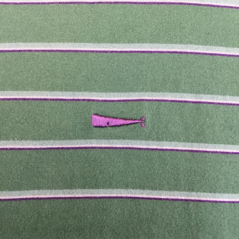 ディセンダント DESCENDANT Tシャツ 半袖 DESCENDANT ディセンダント Tシャツ 3号 ボーダー柄 緑 / グリーン /  メンズ USED 古着 中古 10127858