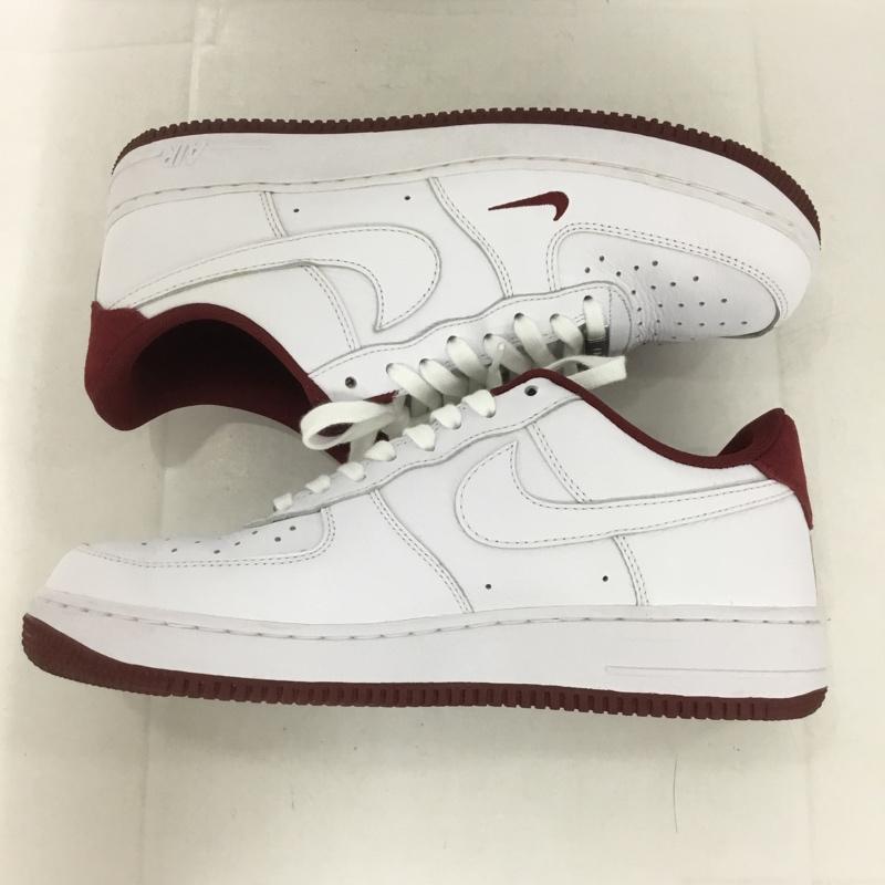 ナイキ NIKE スニーカー スニーカー HM9483-100 AIR FORCE 1 07 LV8 29cm 箱有 29.0cm ロゴ、文字 白 / ホワイト / X ボルドー / ボルドー /  メンズ USED 古着 中古 10132562