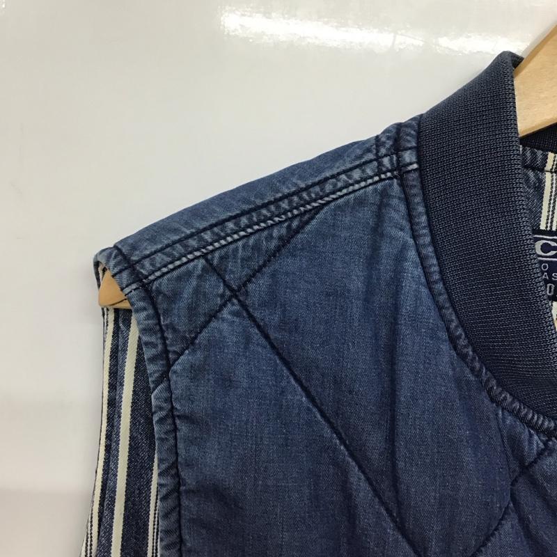 ナイジェルケーボン Nigel Cabourn ベスト ベスト ジップアップベスト ノースリーブカットソー アウター 2 無地 インディゴ / インディゴ /  メンズ USED 古着 中古 10141013