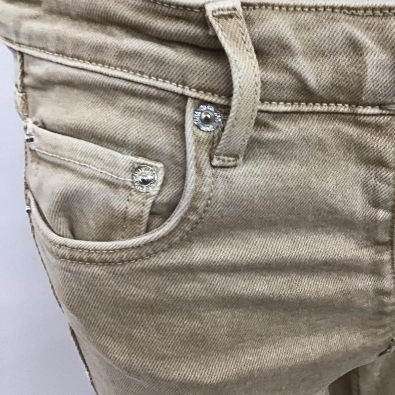 ザラ ZARA パンツ デニム、ジーンズ デニムパンツ スリムパンツ ストレッチパンツ ジーンズ 34インチ 無地 茶 / ブラウン /  レディース USED 古着 中古 10122497