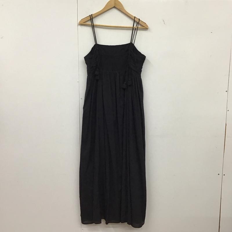 フリークスストア FREAK S STORE ワンピース ロングスカート ロングワンピース ノースリーブワンピース フレアスカート FREE 無地 黒 / ブラック /  レディース USED 古着 中古 10149341