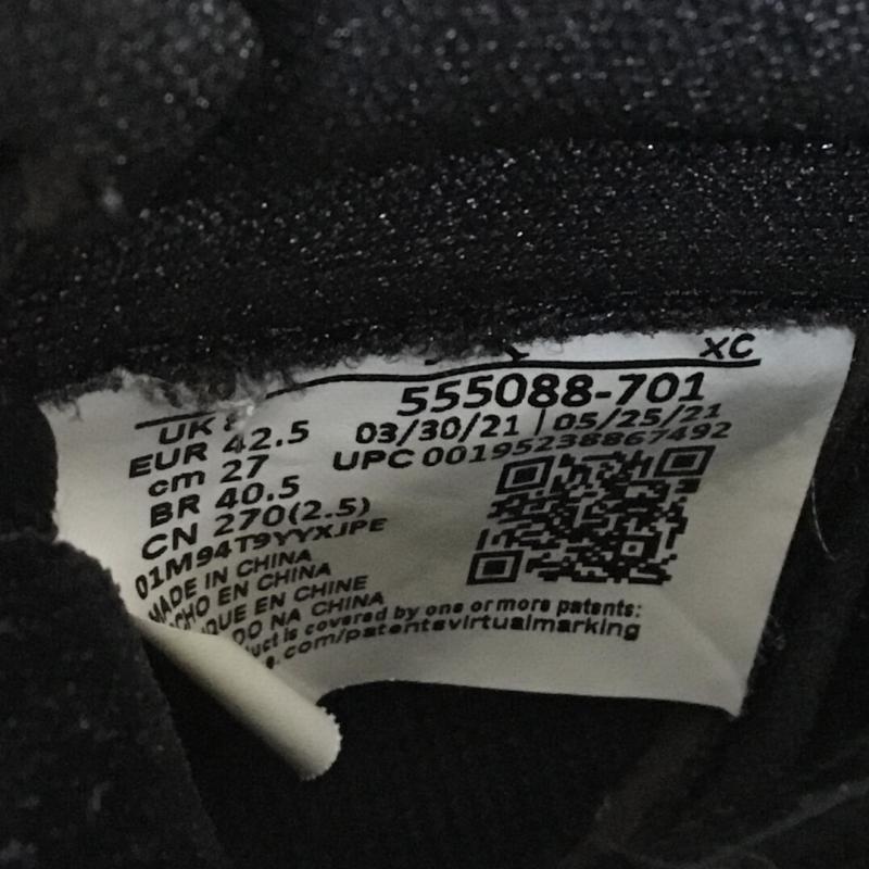 ナイキ NIKE スニーカー スニーカー 555088-701 Air Jordan 1 High OG Pollen 27.0cm ロゴ、文字 黒 / ブラック / X 黄 / イエロー /  メンズ USED 古着 中古 10142847