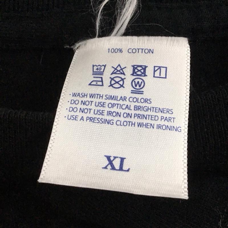 マナスタッシュ MANASTASH Tシャツ 半袖 半袖カットソー プリントTシャツ クルーネックカットソー hemptour XL ロゴ、文字 黒 / ブラック /  メンズ USED 古着 中古 10142639