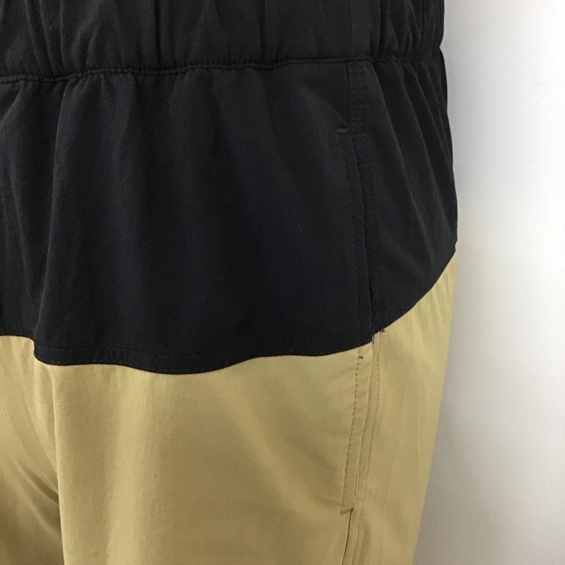 ザノースフェイス THE NORTH FACE パンツ ショートパンツ nb42287 ランニングショートハーフパンツ フレキシブルショーツハーフパンツ S ロゴ、文字 黒 / ブラック / X ベージュ / ベージュ /  メンズ USED 古着 中古 10112180