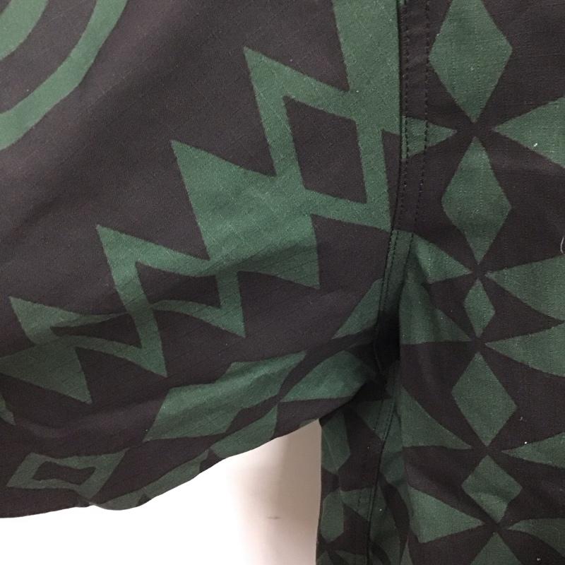 サウスツーウェストエイト South2 West8 シャツ、ブラウス 長袖 長袖シャツ 総柄シャツ カラーシャツ ポケットシャツ M 総柄 黒 / ブラック / X 緑 / グリーン /  メンズ USED 古着 中古 10125516