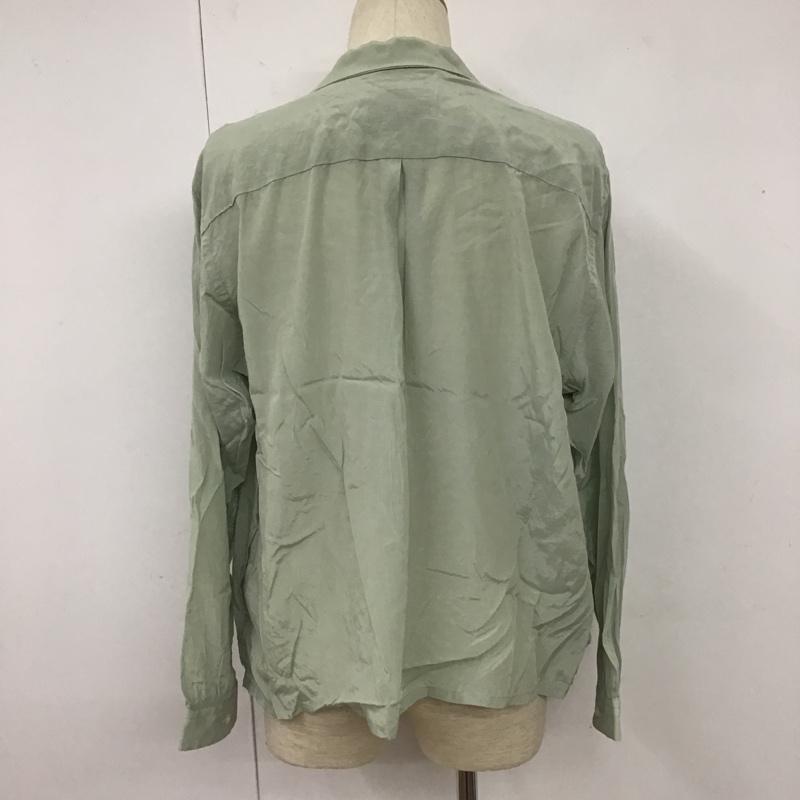 ブフト bukht シャツ、ブラウス 長袖 BV-926215 M 無地 薄緑 / ライトグリーン /  メンズ USED 古着 中古 10105755