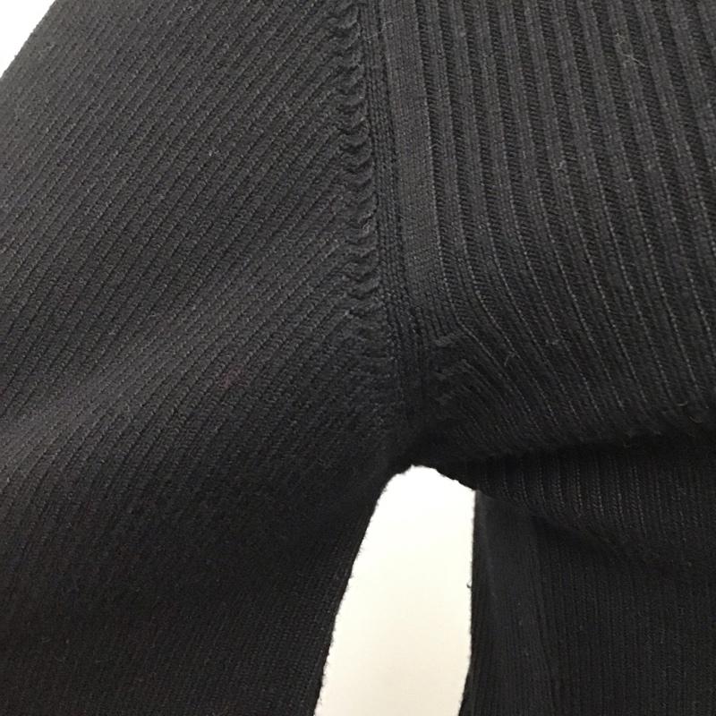 ザラ ZARA ワンピース ロングスカート 3433 002 800 モックネック リブ M 無地 黒 / ブラック /  レディース USED 古着 中古 10109412