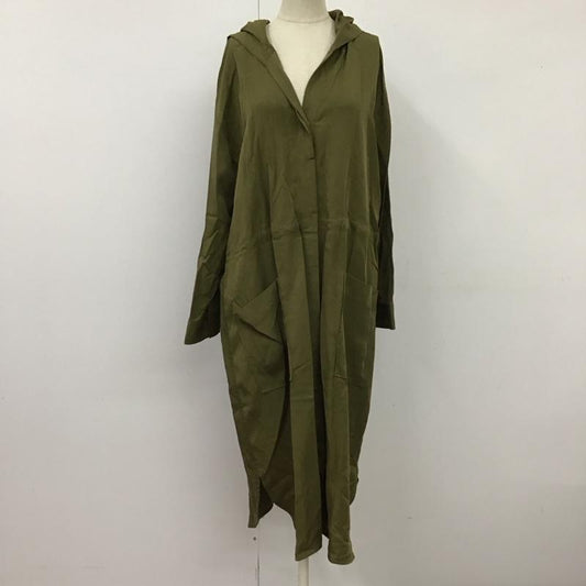 サニーレーベル Sonny Label ジャケット、上着 ジャケット、ブレザー LA94-27T003 テンセルフーディーワンピコート FREE 無地 カーキ / カーキ /  レディース USED 古着 中古 10116314