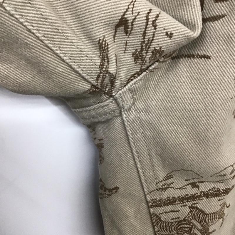 ニコアンド niko and... パンツ ワークパンツ、ペインターパンツ S216CL46AD 起毛アソートコクーンパンツ M 総柄 ベージュ / ベージュ /  レディース USED 古着 中古 10131084