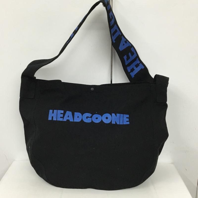 ヘッドグーニー HEADGOONIE ショルダーバッグ ショルダーバッグ キャンバス ロゴ、文字 黒 / ブラック /  メンズ USED 古着 中古 10128849
