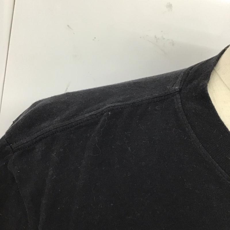 ザノースフェイス THE NORTH FACE Tシャツ 半袖 半袖カットソー プリントTシャツ クルーネックカットソー S ロゴ、文字 黒 / ブラック /  メンズ USED 古着 中古 10119536