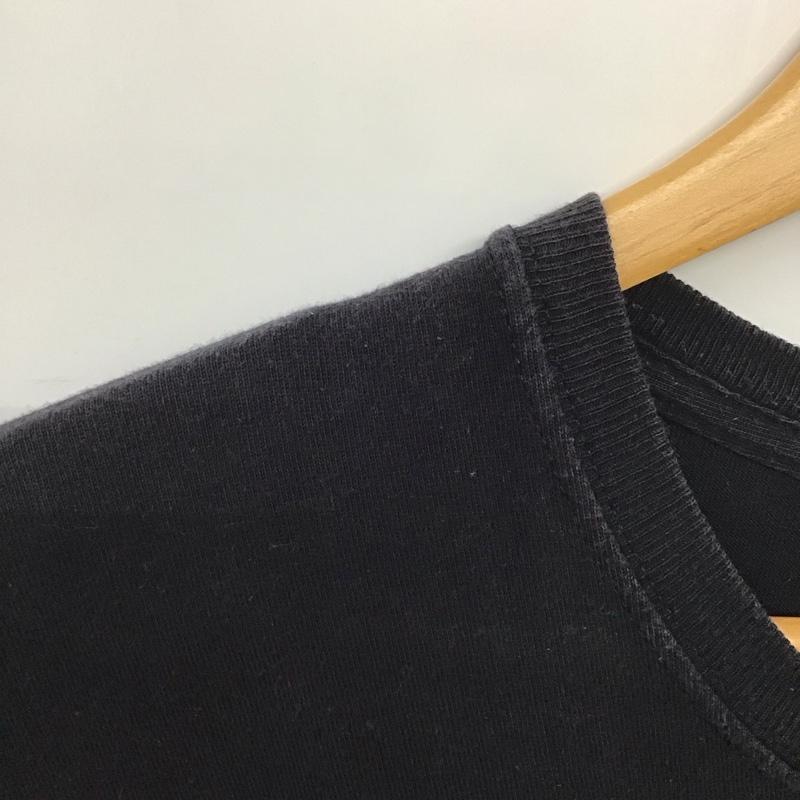 ステューシー STUSSY Tシャツ 半袖 半袖カットソー プリントTシャツ クルーネックカットソー L ロゴ、文字 黒 / ブラック /  メンズ USED 古着 中古 10132553