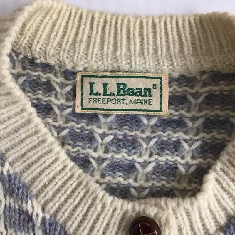 エルエルビーン L.L.Bean カーディガン 長袖 チェック マルチカラー / マルチカラー /  レディース USED 古着 中古 10121386