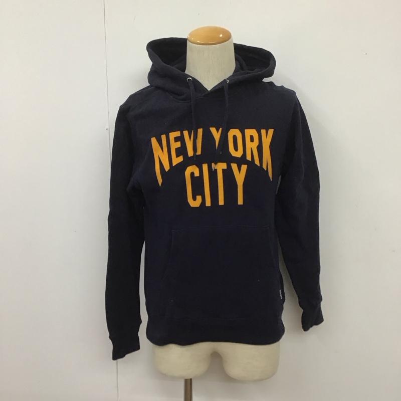 ショット schott パーカー 長袖 3163020 RUSSELL ATHLETIC プルオーバー S ロゴ、文字 紺 / ネイビー /  メンズ USED 古着 中古 10108248