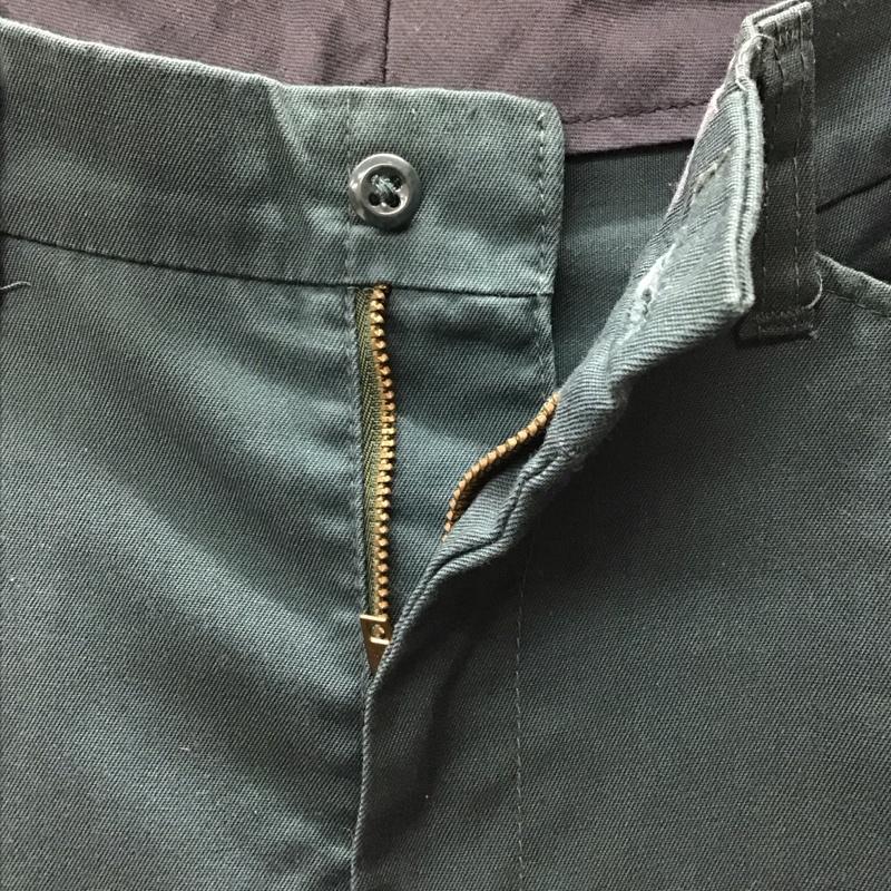 レッドキャップ RED KAP パンツ スラックス スラックスパンツ ワイドパンツ カジュアルパンツ センタータックパンツ 30インチ 無地 緑 / グリーン /  メンズ USED 古着 中古 10116293