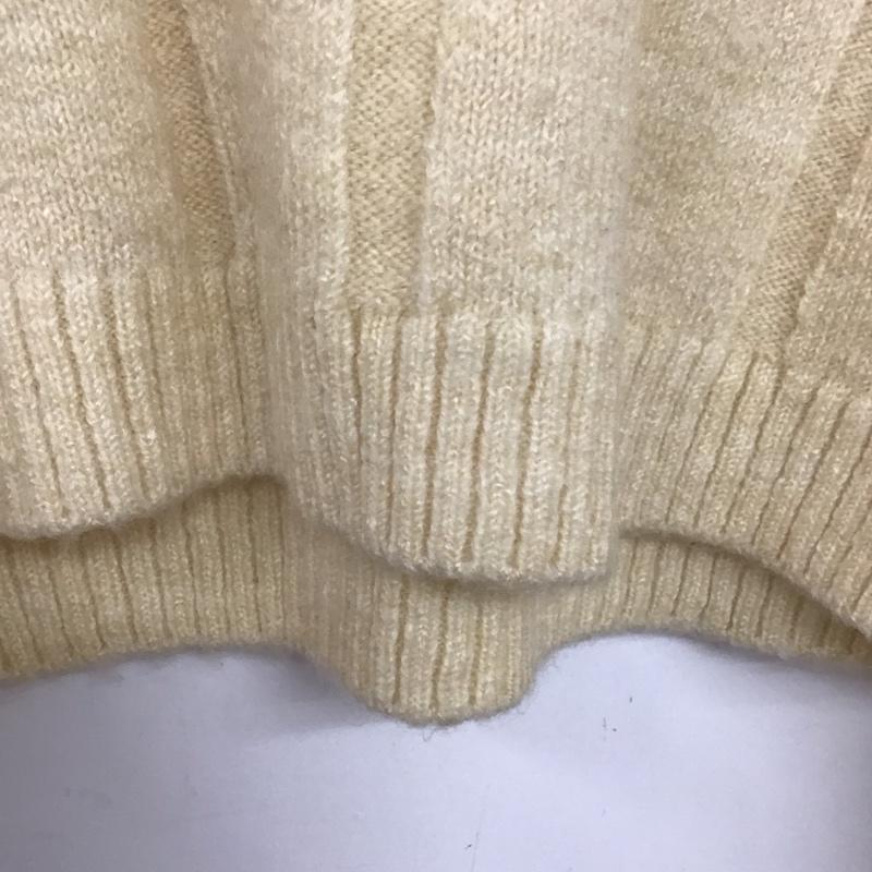 ザラ ZARA ニット、セーター 長袖 S 無地 ベージュ / ベージュ /  レディース USED 古着 中古 10139381