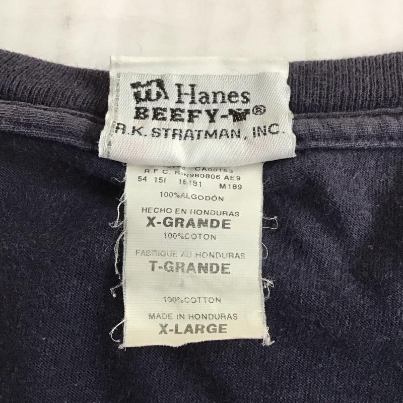 ハーレーダビッドソン Harley-Davidson カットソー 長袖 長袖カットソー クルーネックカットソー 長袖Tシャツ ロングスリーブカットソー XL プリント 黒 / ブラック /  メンズ USED 古着 中古 10111629