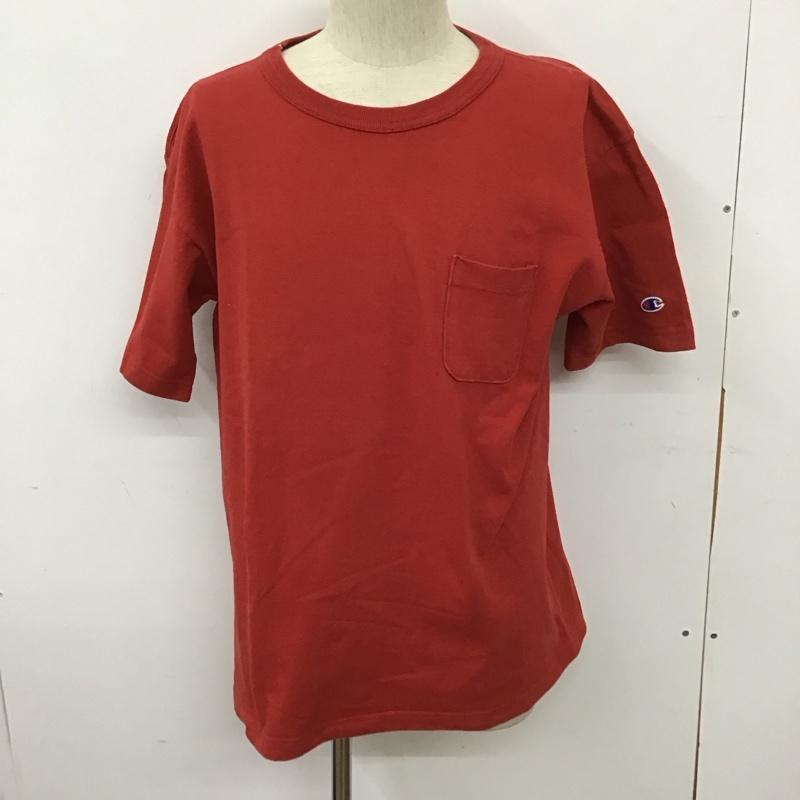 チャンピオン Campion Tシャツ 半袖 L 無地 赤 / レッド /  メンズ USED 古着 中古 10128281