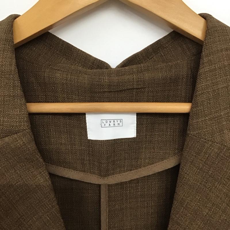 ローリーズファーム LOWRYS FARM ジャケット、上着 ジャケット、ブレザー FREE 無地 茶 / ブラウン /  レディース USED 古着 中古 10148671