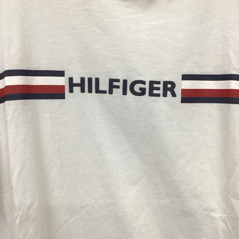 トミーヒルフィガー TOMMY HILFIGER Tシャツ 半袖 半袖カットソー プリントTシャツ クルーネックカットソー M ロゴ、文字 白 / ホワイト /  メンズ USED 古着 中古 10130890