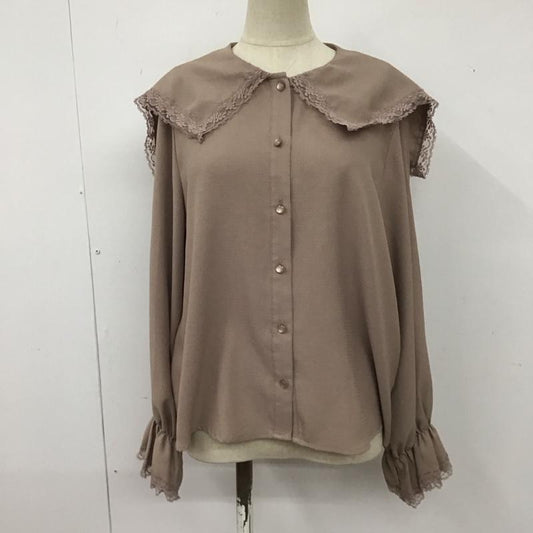 エヘカソポ ehka sopo シャツ、ブラウス 長袖 tyt-1709902 セーラーカラーシャツ 切り替えレースシャツ 長袖カットソー L 無地 マルチカラー / マルチカラー /  レディース USED 古着 中古 10109166