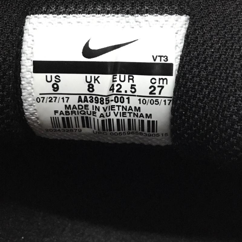ナイキ NIKE スニーカー スニーカー AA3985-001 AIR MAX 97 PREMIUM SE 27cm 箱有 27.0cm ワンポイント 黒 / ブラック /  メンズ USED 古着 中古 10119907