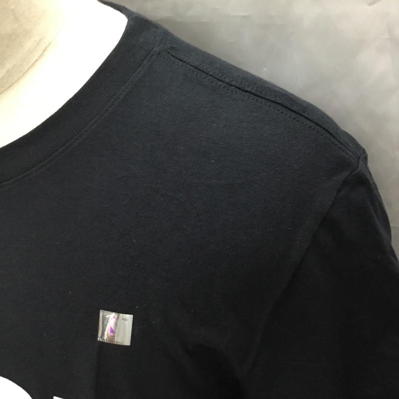 ナイキ NIKE Tシャツ 半袖 半袖カットソー プリントTシャツ クルーネックカットソー L ロゴ、文字 黒 / ブラック /  メンズ USED 古着 中古 10111940