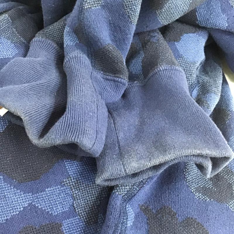 アベイシングエイプ A BATHING APE パーカー 長袖 長袖 総柄 青 / ブルー /  メンズ USED 古着 中古 10107413