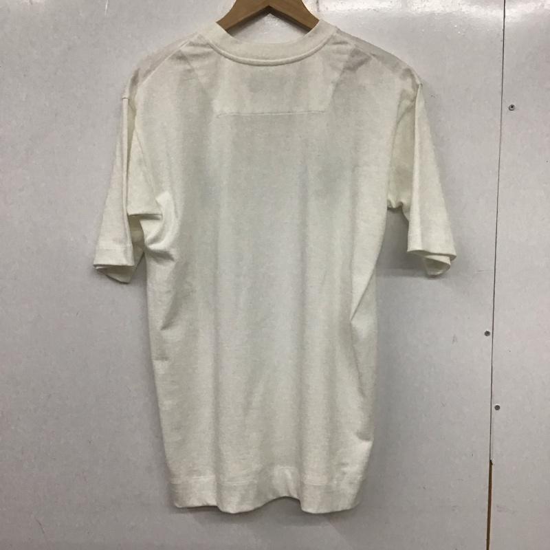 アレフルード A(LeFRUDE)E Tシャツ 半袖 半袖カットソー プリントTシャツ クルーネックカットソー M ロゴ、文字 白 / ホワイト /  メンズ USED 古着 中古 10139036