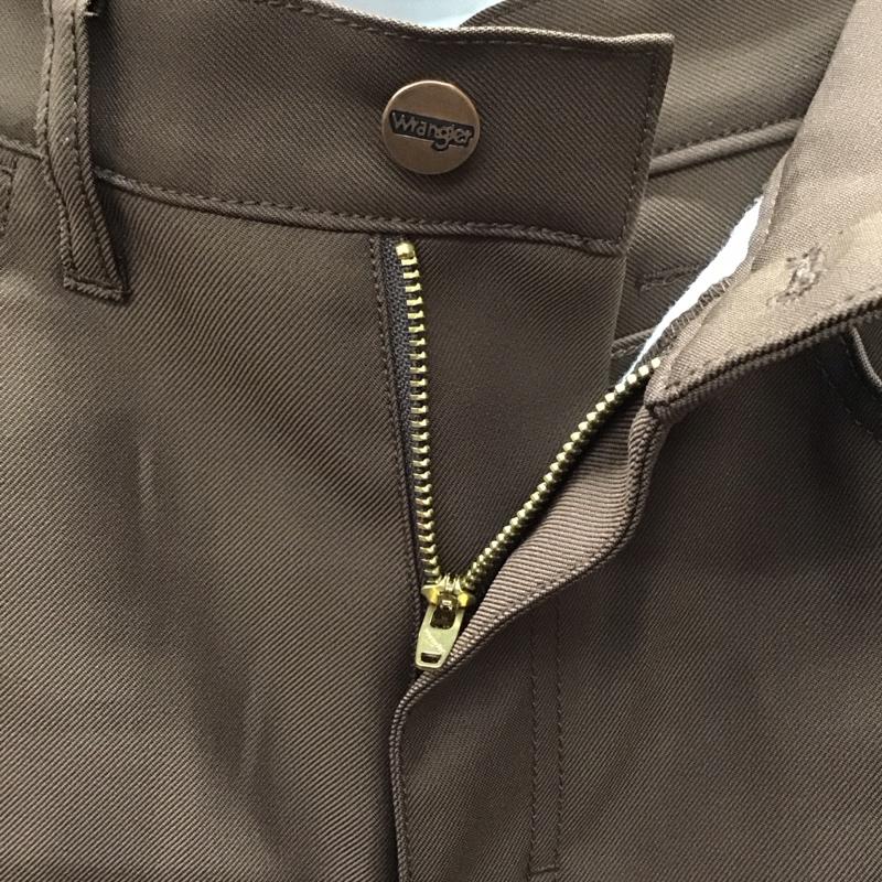 ラングラー Wrangler パンツ スラックス スラックス スリムパンツ センタータックパンツ S 無地 茶 / ブラウン /  メンズ USED 古着 中古 10117456