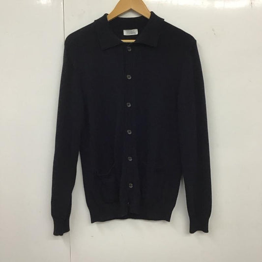 古着 USED カーディガン 長袖 HERITAGE S 無地 黒 / ブラック /  メンズ USED 古着 中古 10134874